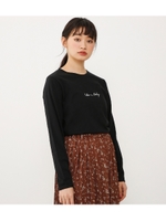 Like a lily刺繍ロンT/BLK