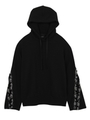 NL7941L33 BARBWIRE TAPE LACE UP HOODIE/ブラック
