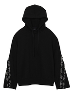NL7941L33 BARBWIRE TAPE LACE UP HOODIE/ブラック