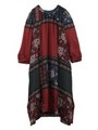 PATCHWORK DRESS/レッド