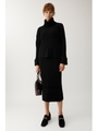 RIB KNIT LINE スカート/BLK