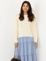 SMF ハミルトン アラン柄 Vネック プルオーバー/OFF WHITE