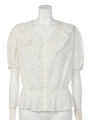 SOFT LACE TOPS/O/WHT