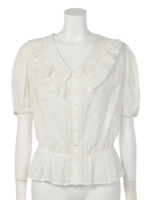 SOFT LACE TOPS/O/WHT