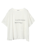 STITCH LOGO TEE/ホワイト