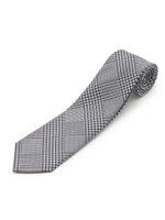 TANGOグレンチェックネクタイ/ホワイト(001)