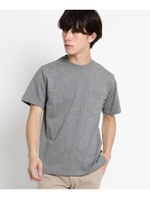 Tシャツ メンズ クルーネック ポケット 半袖Tシャツ/ライトベージュ(051)