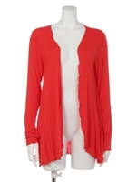 UVシンプルゆるカーディガン/レッド