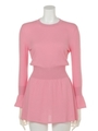 [BED&BREAKFAST]SMOOTH STRETCH KNIT Tunic/PINK