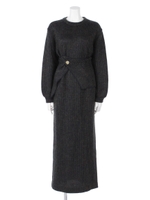 [GREED]MOHAIR KNITTING Dress/NAVY