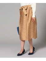 [L]サブリナジャガードスカート/サンドベージュ(453)