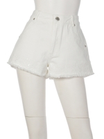 embroideryデニムSPT/オフホワイト