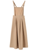 ・エプロンワンピース/ベージュ