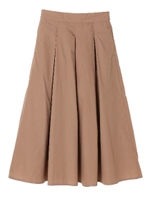 ・ギャザータックロングスカート/ベージュ