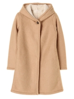 ・スライバーフードコート/ベージュ