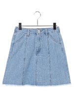 ・デニムミニスカート/ライトインディゴ