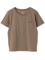 ・ベーシッククルーネックTシャツ/ダークベージュ