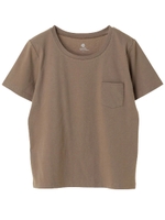 ・ベーシッククルーネックTシャツ/ダークベージュ