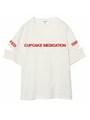 “CUPCAKE MEDICATION” OPEN SLEEVE TOP/WHITE