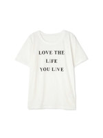 《EDIT COLOGNE》LOVE THE LIFE Tシャツ/ホワイト(030)