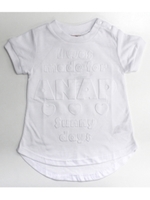 【ANAP KIDS】エンボス加工ロゴチュニックワンピース/ホワイト(001)