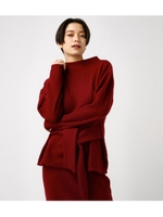 【AZUL BY MOUSSY】2way サッシュ付きボトルネックプルオーバー/BRD