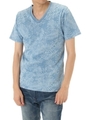 【AZUL BY MOUSSY】BOTANICAL INDIGO TEE/柄BLU