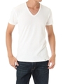 【AZUL BY MOUSSY】COMFORTタックフライスVネック半袖T/WHT