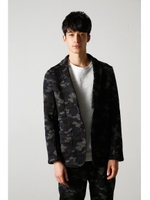 【AZUL BY MOUSSY】カモフラフリーステーラードジャケット/柄BLK