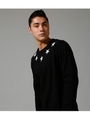 【AZUL BY MOUSSY】スタープリントクルーネック長袖Ｔ/BLK