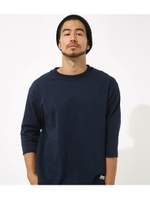 【AZUL BY MOUSSY】ミニインレイクルーネック七分袖プルオーバー/NVY