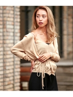 【CHILLE】 キャミ×カーデSET/ベージュ(005)