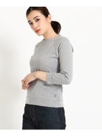 【DRESSTERIOR定番】【WEB限定サイズあり】【洗える】フライスコットンプルオーバー/ライトグレー(011)