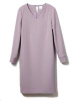【DRWCYS ARDOISE】バックポイントVネックワンピース/ラベンダー