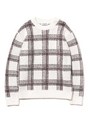 【GELATO PIQUE HOMME】'パウダー'チェックプルオーバー/GRY