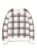 【GELATO PIQUE HOMME】'パウダー'チェックプルオーバー/GRY