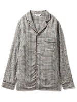 【GELATO PIQUE HOMME】チェックパジャマシャツ/GRN