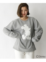 【WEB限定】サガラ刺繍 スウェット (ミッキーマウス)/グレー(012)