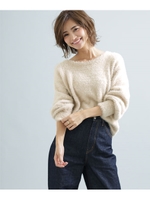 【WEB限定】フェザーニットプルオーバー/オートミール