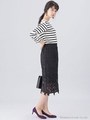 【WEB限定】レーススカート/ブラック