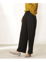 【WEB限定】ワッフルパンツ/ブラック