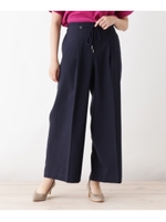 【WEB限定サイズあり】ロープベルトワイドパンツ/ネイビー(093)