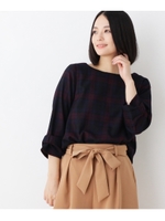 【WEB限定サイズ有り】jeunne garcon アソートチェックシャツ/ボルドー(264)