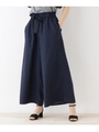【WEB限定プライス】【WEB&一部店舗限定販売】ドット柄ワイドパンツ/ネイビー(193)