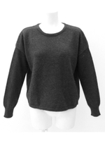 【anap mimpi】シンプル ニットトップス/ダークグレー(028)