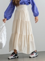 【emmi atelier】ティアードスカート/WHT
