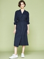 【emmi atelier】布帛コンビワンピ/NVYxNVY