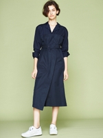 【emmi atelier】布帛コンビワンピ/NVYxNVY