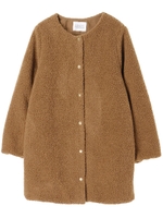 【mer 12月号掲載】シープボアミドルコート/ブラウン