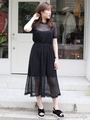 【sw】クラシカルロングワンピース/BLK